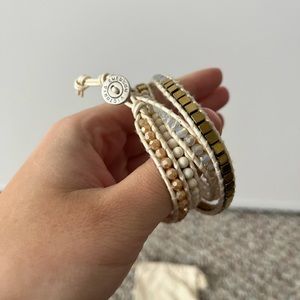 NWOT Victoria Emerson Ivory Wrap Bracelet